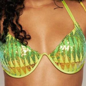 Sequin shine bra top